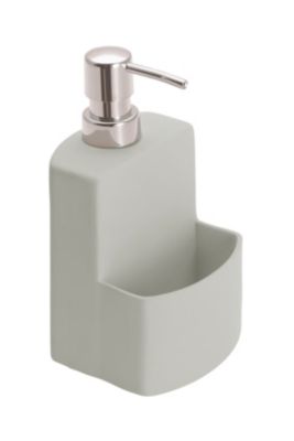 Distributeur rechargeable de liquide vaisselle avec porte éponge Wenko gris