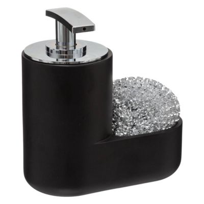 Distributeur savon avec éponge 300ml Noir - 5Five