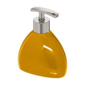 Distributeur à savon ou lotion en céramique Jaune moutarde 250 ml