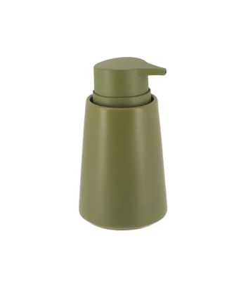 Distributeur à Savon ou Lotion en céramique Vert Kaki 420 ml