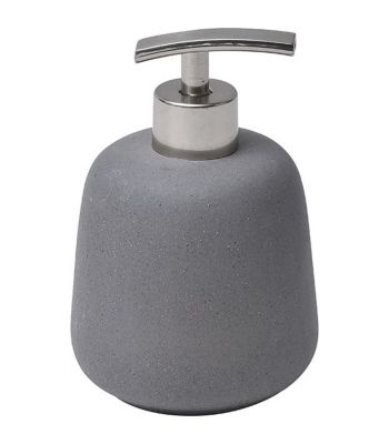 Distributeur à Savon ou lotion en grès Gris mat 480 ml