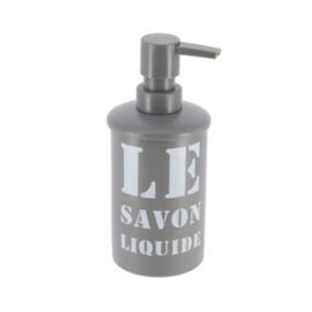 Distributeur à Savon ou lotion en métal Gris imprimé 330 ml