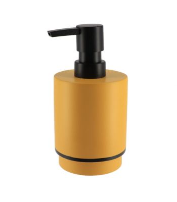 Distributeur à Savon ou lotion en résine Ocre et Noir  290 ml
