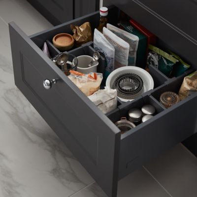 Diviseur pour casserolier GoodHome Soto gris anthracite
