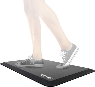 DM-MAT2 Tapis anti fatigue 71 x 43 cm coussiné Idéal pour travail assis debout Soulage les douleurs aux pieds jambes dos Duronic