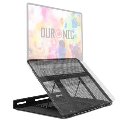 DM074 Rehausseur pour moniteur 28 x 33 cm Support d'écran Charge max 10 kg Hauteur ajustable avec 9 positions Duronic