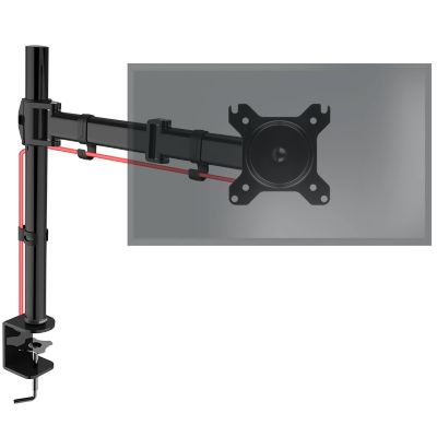 DM251X3 BK Support écran PC à pince pour bureau Bras de moniteur Rotatif Inclinable Pivotant Compatible VESA 75 100 Duronic