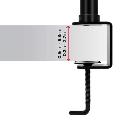 DM253 Support 3 écrans PC à pince pour bureau Bras de moniteur Rotatif Inclinable Pivotant Compatible VESA 75 100 Duronic