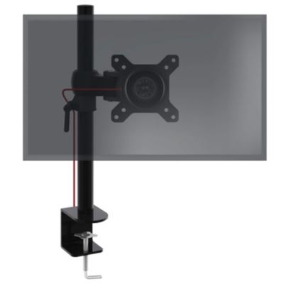 DM351X1 Support écran PC à pince pour bureau Bras de moniteur Rotatif Inclinable Pivotant Compatible VESA 75 100 Duronic