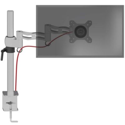DM351X3 SR Support écran PC à pince pour bureau Bras de moniteur Rotatif Inclinable Pivotant compatible VESA 75 100 Duronic