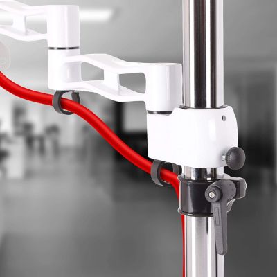 DM351X3 WE Support écran PC à pince pour bureau Bras de moniteur Rotatif Inclinable Pivotant Compatible VESA 75 100 Duronic