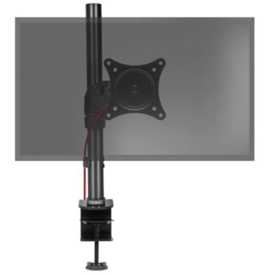 DM451X1 Support écran PC à pince pour bureau Bras de moniteur Rotatif Inclinable Pivotant Compatible VESA 75 100 Duronic