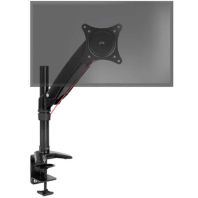 DM551X1 Support écran PC à pince pour bureau Bras de moniteur Rotatif Inclinable Pivotant Compatible VESA 75 100 Duronic