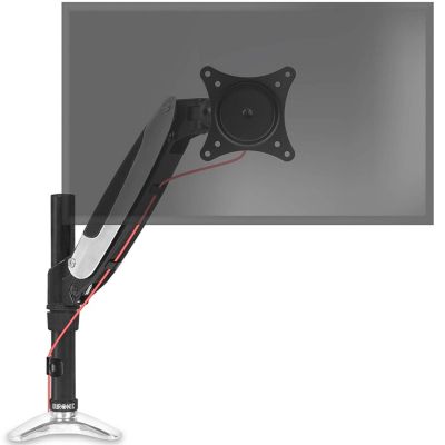 DM651X2 Support écran PC à pince pour bureau Bras de moniteur Rotatif Inclinable Pivotant Compatible VESA 75 100 Duronic