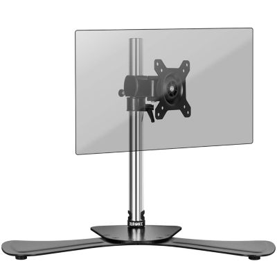 DM751 Support écran PC sur socle pour bureau Bras de moniteur Rotatif Inclinable Pivotant Compatible VESA 75 100 Duronic