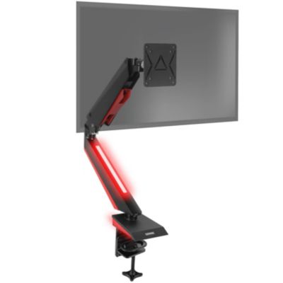 DMGM5X1 Support écran PC à pince pour bureau Bras de moniteur Rotatif Inclinable Pivotant Compatible VESA 75 100 Duronic