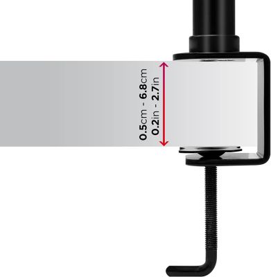 DMT154 Support 4 écrans PC à pince pour bureau Bras de moniteur Rotatif Inclinable Pivotant Compatible VESA 75 100 Duronic