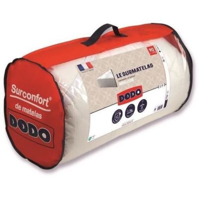 DODO - Surmatelas percale coton - 90x190 cm - Lavable machine