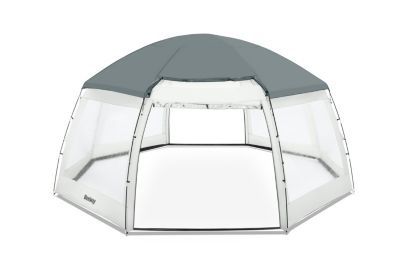 Dôme de protection pour piscine hors sol ronde Bestway Flowclear Ø 6 x h.2,95 m