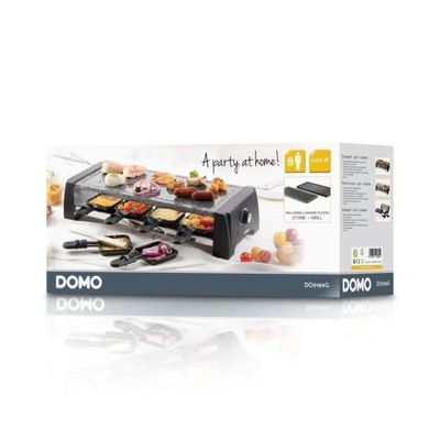 DOMO DO9189G Appareil a raclette 8 personnes - Noir
