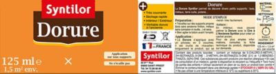 Dorure intérieure et extérieure argent Syntilor 125 ml