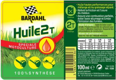 Dosette huile 2 temps Bardahl 100 ml