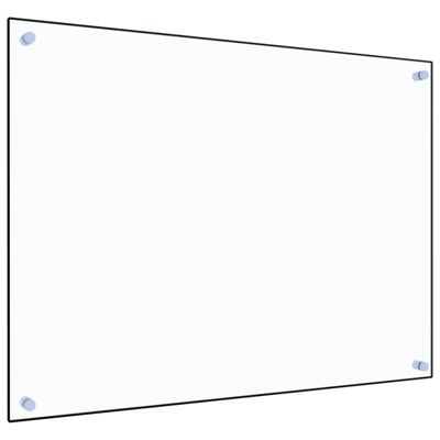 Dosseret de cuisine Transparent 80x60 cm Verre trempé