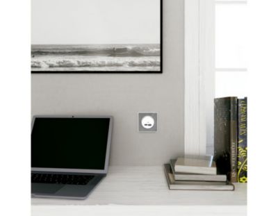 Double chargeur usb A + C 12W Schneider Electric Ovalis blanc