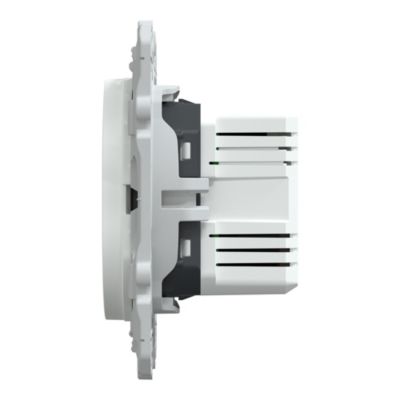 Double chargeur usb A + C 12W Schneider Electric Ovalis blanc