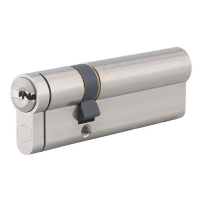 Double cylindre de serrure 30 x 60 mm nickel satiné Smith & Locke