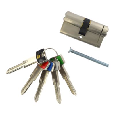 Double cylindre de serrure 30 x 60 mm nickel satiné Smith & Locke