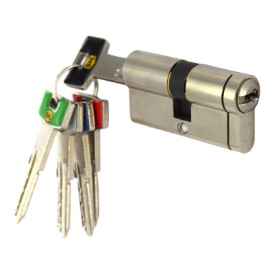 Double cylindre de serrure 30 x 60 mm nickel satiné Smith & Locke