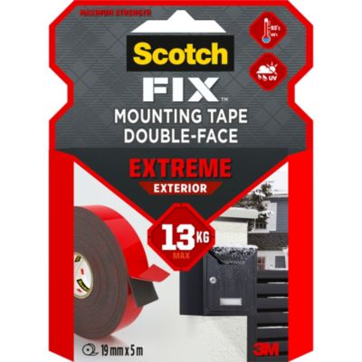 Double face extérieur Scotch Extrême 19 mm x 5 m noir, 13 kg