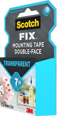 3M SCOTCH Double-face - 1,5 m x 19 mm - Transparent - Cdiscount Bricolage