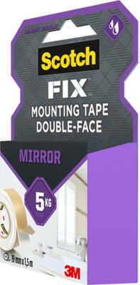 Double face miroir 3M 19 mm x 1.5 m blanc, 5 kg