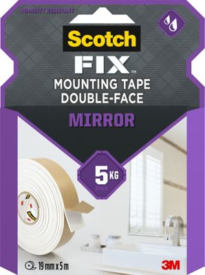 Double face miroir 3M 19 mm x 5 m blanc, 5 kg