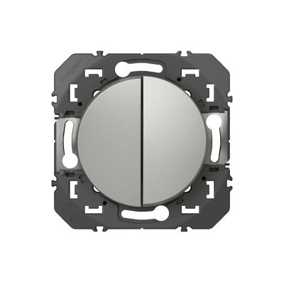 Double Va-et-vient Legrand Dooxie aluminium