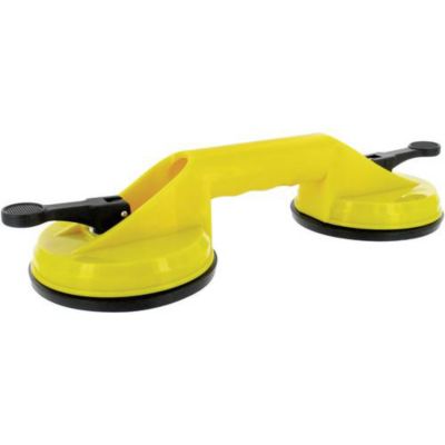 Double ventouse Velleman 11,5 cm - poignée Quick-release, capacité 60 kg, pour surfaces lisses