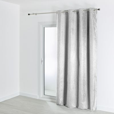 Doublure 100% occultante et thermique à velcro (140x250 cm - Argent)