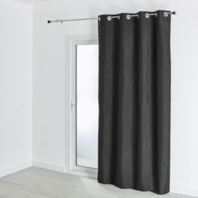 Doublure obscurcissante et thermique à œillets (140x260 cm - Noir)