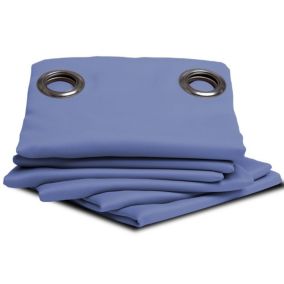 Doublure Thermique Occultant Hiver & Eté Bleu - Lobelia 140 x 260 (LxH)