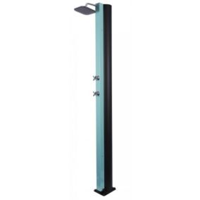 Douche de piscine solaire, douche extérieure 40L-Bleu-Bleu-17.5