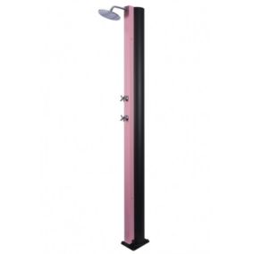 Douche de piscine solaire, douche extérieure 40L-Rose-Rose-17.5