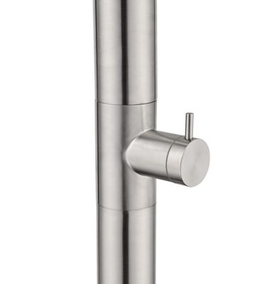 Douche en acier 316 resistant elegant avec diffuseur anticalcaire piscine