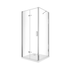 Douche pliante avec ouverture vers l'interieur et un paroi fixe H. 190 - 62,5-65 Fixe - 57,5-60 Porte