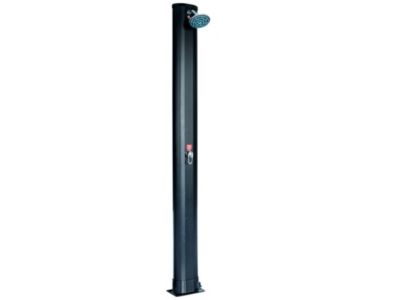 Douche Solaire Aluminium 40 Litres Avec Mitigeur - Installation Exterieure Pour Piscine Et Jardin - Se Raccorde A Un Tuyau