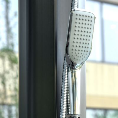 Douche solaire d'extérieur réservoir 35L pression max. 3,5 bar noir