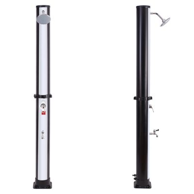 Douche solaire FIDGI noire et argent 35L - HAPPY GARDEN