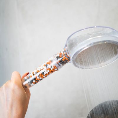 Douchette 1 jet avec billes Mineral Shower diam. 12 cm
