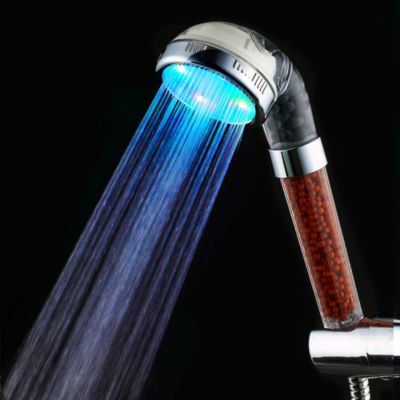 Douchette 1 jet LED, chrome, Change your life SpaShower